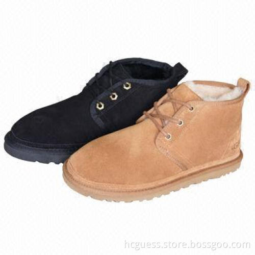 2012 Men's Fashionable Snow Boots with Double Face Sheepskin
